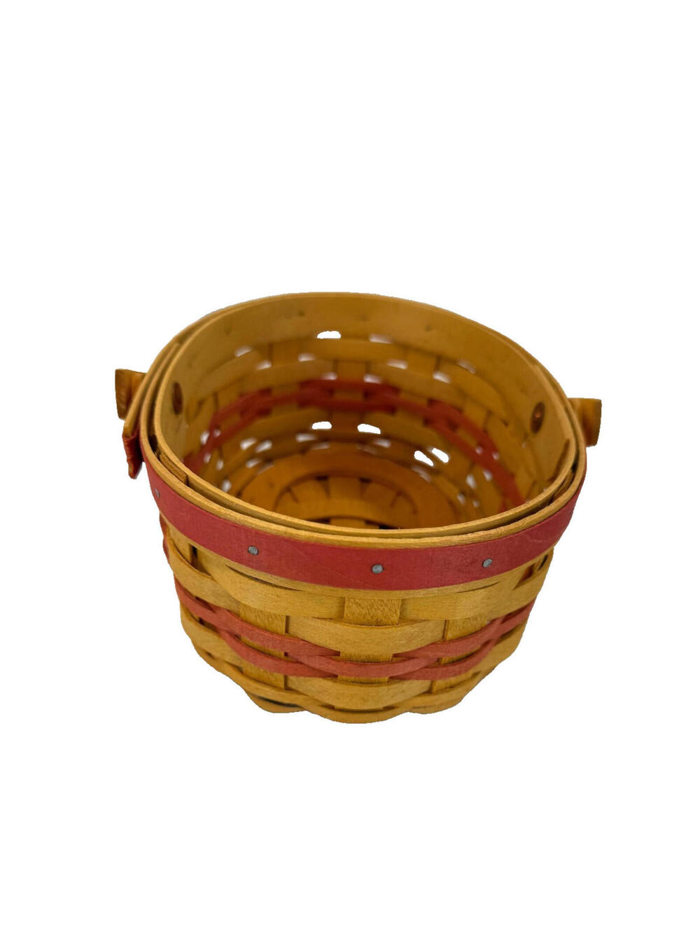 1999 Longaberger Mother's Day Tea for Two Basket 7.75"L x 5.75"W x 3.25"H USA
